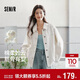 森馬（Semir）牛仔外套女中長(cháng)款落肩寬松夾克2025春秋棉質(zhì)通勤109125108014