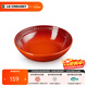酷彩（Le Creuset）炻瓷18cm麥片碗 創(chuàng  )意沙拉水果菜盤(pán)家用多功能碗漸變色 18厘米麥片碗辣椒紅色