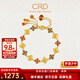 CRD克徠帝黃金手鏈鎏彩四合如意足金999古法方牌字牌手鏈節日禮物 20g