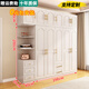 熠梵森【包安裝】實(shí)木質(zhì)衣柜臥室平開(kāi)門(mén)歐式衣櫥帶梳妝臺三門(mén)大衣柜子 【五門(mén)】主柜+頂柜+邊柜