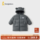 童泰（TONGTAI）寶寶羽絨服外套冬季兒童衣服男女童外出中長(cháng)款連帽上衣鴨絨服 深灰 120