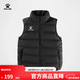卡爾美（KELME）兒童運動(dòng)棉衣馬甲外套休閑保暖馬夾男女童棉襖棉服 黑色 150