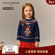 Teenie Weenie Kids 小熊童裝26年新款男女寶寶圣誕風(fēng)純棉毛衣 射光藍 100cm