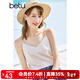 betu百圖女裝吊帶衫打底背心內搭背心外穿V領(lǐng)無(wú)袖吊帶背心女2204T82 杏色 XS