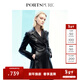 PORTSPURE寶姿女裝秋冬新品女裝長(cháng)袖中長(cháng)皮連衣裙RD9D021LUU012 BLACK 36