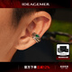 IDEAGEMER【騰蛇系列】925銀耳骨夾無(wú)耳洞男士原創(chuàng  )復古痞帥高級感百搭耳飾 綠石騰蛇耳夾【單只】