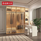 金牌衣柜全屋定制臥室衣柜家用整體衣帽間平開(kāi)門(mén)衣柜收納家具柜子預付金