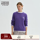 Teenie Weenie小熊女裝毛衣2025冬季新款絞花針織時(shí)髦舒適圓領(lǐng)毛衣 紫色 L