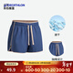 迪卡儂兒童短褲男童運動(dòng)褲冰感夏季女童透氣速干五分褲跑步薄KIDC 灰石板藍-抽繩款 125 cm