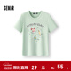 森馬（Semir）哈利波特IP|短袖t恤女小寬松涼感上衣2025夏裝新款印花速干套頭衫 檸綠40194-魔法藥水 S