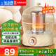鉆石牌（DIAMOND）鳥(niǎo)籠取暖器家用烤火爐取暖器鳥(niǎo)籠電暖器速熱小太陽(yáng)取暖器客廳電熱取暖器節能電烤爐 奶油色【碳晶盤(pán)】二檔調溫