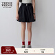 Teenie Weenie小熊女裝簡(jiǎn)約夏季高腰花苞短裙蓬蓬裙公主裙少女感 黑色 M (165)