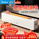 美的（Midea）石墨烯踢腳線(xiàn)取暖器 家用立式落地電暖器客廳臥室全屋速熱電暖氣節能防水暖風(fēng)機烤火爐 HDS22CK
