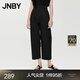 江南布衣（JNBY）夏季女裝鉛筆褲簡(jiǎn)約休閑九分褲錐形全棉5O4E12480 001/本黑 L