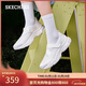 斯凱奇（Skechers）漫月瑪麗珍淺口單鞋女鞋秋2025新款蕾絲厚底運動(dòng)休閑鞋177604