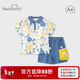 歡喜小熊寶寶夏季短袖套裝兒童半袖童裝男童夏裝新款衣服酷潮薄款兩件套