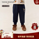 Teenie Weenie Kids小熊童裝25年新款男女寶寶彈力刺繡仿牛仔褲 藏青色 90 cm