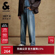杰克·瓊斯（JACK&JONES） 男裝牛仔褲時(shí)尚百搭舒適全棉水洗做舊休閑廓形褲子長(cháng)褲225332100