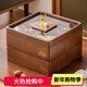 森物社實(shí)木干果盒果盤(pán)零食盤(pán)干果盤(pán)糖果盒家用客廳水果盤(pán)子干果收納盒 雙層干果盤(pán)26*26*17.5cm
