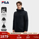FILA 斐樂(lè )高質(zhì)VC羽絨男士羽絨服兩件套冬季新品休閑保暖外套上衣 正黑色-BK XL 180/100A