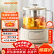 九陽(yáng)（Joyoung）九陽(yáng)時(shí)尚養生壺全玻璃1代 迷你家用煮茶器 316L茶籃 1L辦公室0金屬0膠水恒溫燒水壺 WY103（茶）