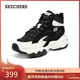 斯凱奇（Skechers）新年禮物女鞋中幫厚底增高老爹鞋加絨保暖運動(dòng)鞋女靴167595