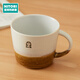 NITORI宜得利家居 卡通早餐杯牛奶杯辦公室水杯錐形陶瓷馬克杯 小刺猬