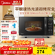 美的（Midea）微波爐烤箱一體機 小型家用20升微波爐  光波加熱 鉆石背板（M1-L201B）