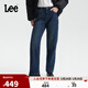 Lee25秋冬新429標準直腳加厚加絨深藍女保暖牛仔褲 深藍色 27