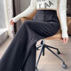 韓都衣舍窄版闊腿褲女春秋2026款高腰百搭顯瘦西裝褲小個(gè)子女士休閑長(cháng)褲