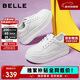 百麗簡(jiǎn)約厚底小白鞋25新款休閑增高板鞋B2597BM5 白色 37