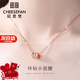 紀思梵輕奢珠寶時(shí)尚首飾小蠻腰項鏈女鎖骨新年情人節生日禮物送女友 玫瑰金色【時(shí)尚款】