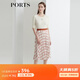 PORTS寶姿女裝 秋冬新品中長(cháng)款半身裙LL9S025LPP045 淺紅色印花 L (8)