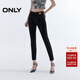 ONLY2025夏季新款個(gè)性腳口毛邊高腰緊身九分褲牛仔褲女|125349025 J09 深牛仔灰色 2XL XXL標準褲長(cháng)
