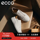 愛(ài)步（ECCO） 冬季牛皮系帶休閑板鞋 柔酷7號男鞋470824 白色/棕色42 HL