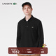 LACOSTE【王一博同款】法國鱷魚(yú)男裝秋冬經(jīng)典修身長(cháng)袖Polo衫|PH6254 031/黑色 L 5