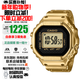 卡西歐（CASIO）50周年紀念金色款限定戒指手表卡西歐小方塊電子表日韓表 CRW-001G-9（日版)