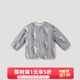 巴厘小豬兒童棉服秋冬男童加厚保暖打底棉襖棉衣女童夾棉內膽衣服寶寶外套 紫色麥浪 90