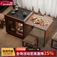 班尼美（bannimei）云茗可伸縮陽(yáng)臺茶車(chē)小型實(shí)木茶桌功夫茶家用可移動(dòng)茶臺 茗舟茶車(chē)