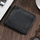 錢(qián)包男士橫款軟皮超薄2026新款皮夾短款軟皮駕駛證錢(qián)夾卡包一體男 黑色-二折款【可容納7卡位+2鈔位】