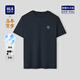 海瀾之家（HLA）短袖T恤男26新馬年歲大碼印花短袖男夏季 藏青N1 2XL 185/100A 推薦165~180斤