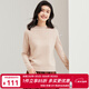 金菊【100%純羊毛】多色可選半高領(lǐng)時(shí)尚單品2025秋冬毛衣女式羊毛衫 奶駝色 XL (170/92A)
