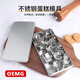OEMG高端不銹鋼曲奇餅干模具套裝五角星圓形慕斯圈迷你餅干切烘焙工具 銀色30件套