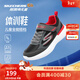 Skechers斯凱奇兒童運動(dòng)鞋秋冬四季易彎折減震男女童體訓鞋405104L 男童/黑色/紅色/BKRD 38