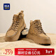 海瀾之家（HLA）馬丁靴男時(shí)尚復古戶(hù)外高幫工裝鞋子男HAAGZM4EBF156 棕色42