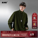 BJHG不計后果 春秋打底衫長(cháng)袖男潮牌純色舒適高彈情侶半高領(lǐng)T恤上衣女 橄欖綠 M