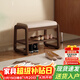 爰京實(shí)木換鞋凳入戶(hù)鞋架門(mén)口多層家用凳子鞋柜門(mén)口入戶(hù)柜 55cm胡桃色
