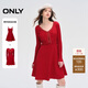 ONLY 2024春季新款時(shí)尚針織收腰傘裙套裝短裙連衣裙女|124107001