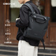 osoce斯哲極星雙肩包男士背包通勤大容量手提筆記本15.6電腦書(shū)包 曜夜黑【手提/雙肩兩用+15.6寸電腦+防潑水面料】