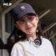 MLB官方 KARINA同款男女時(shí)尚百搭軟頂棒球帽遮陽(yáng)帽戶(hù)外春夏CP77 紐約洋基隊/黑色（粉標） 均碼